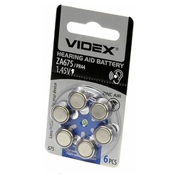 Батарейка для слуховых аппаратов VIDEX ZA675
