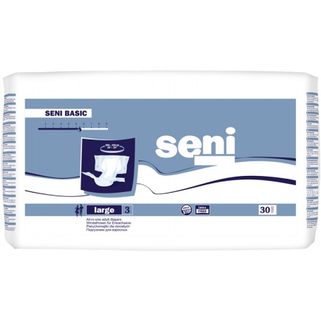 Подгузники Seni Basic 3 Large в талии 100-150 см