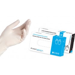 Латексные смотровые опудренные перчатки Vogt Medical (S, M, L)